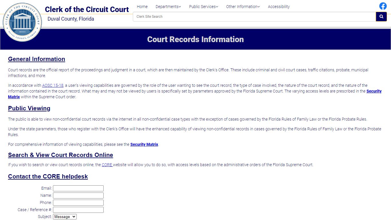 Court Records Information